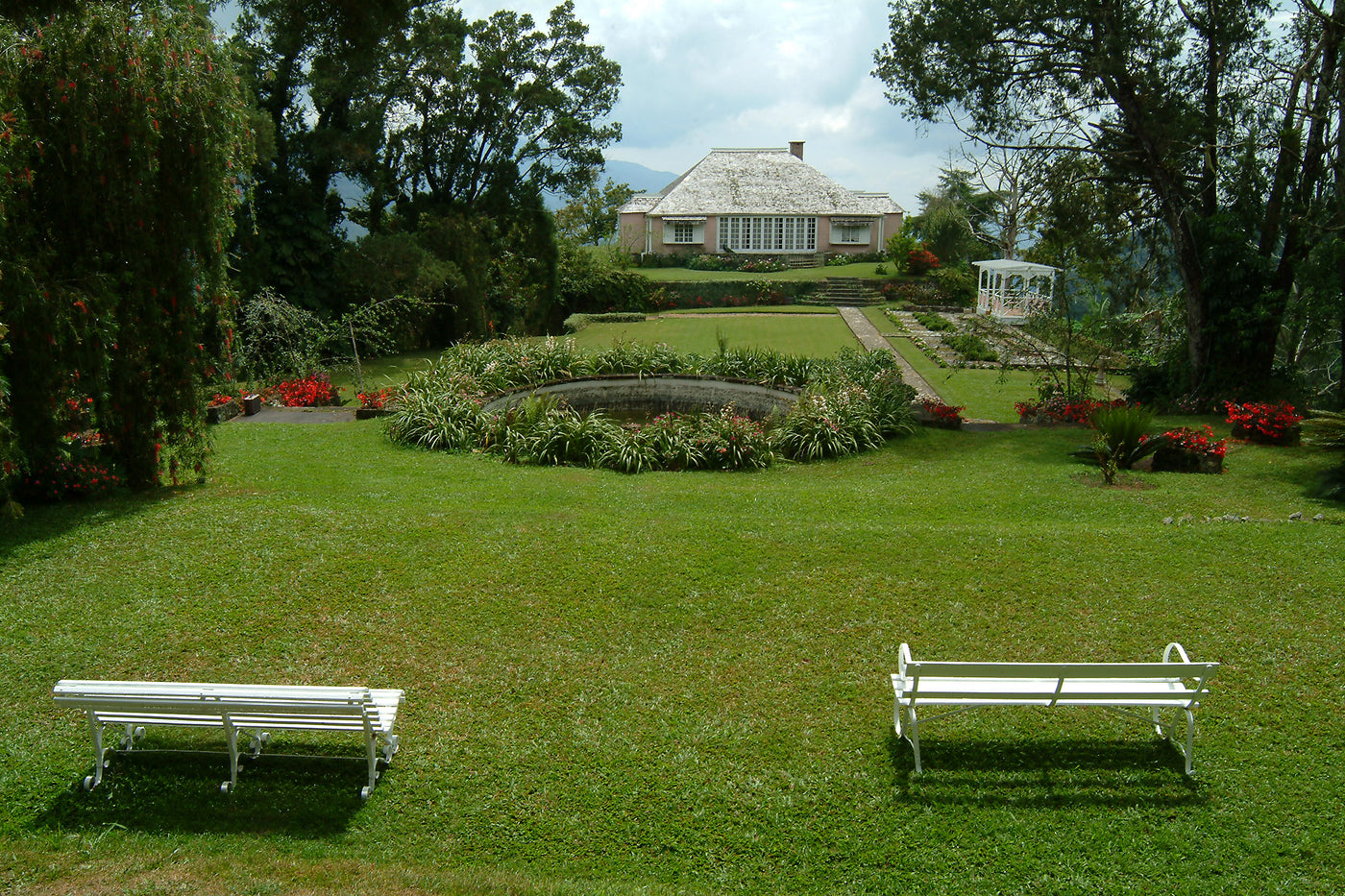 Clifton Mount estate garden in the Jamaica Blue Mountains