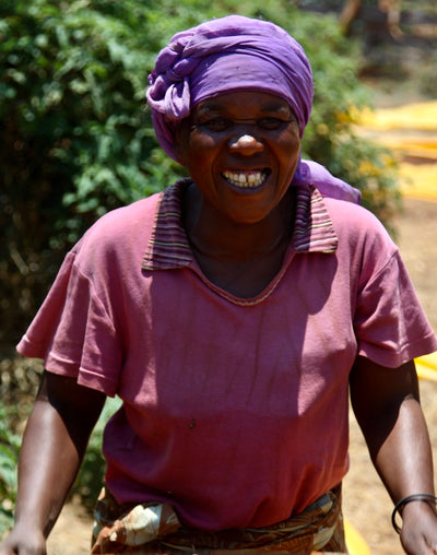 An image from Elephant Coast Estate in South Africa of a Coffee farmer.