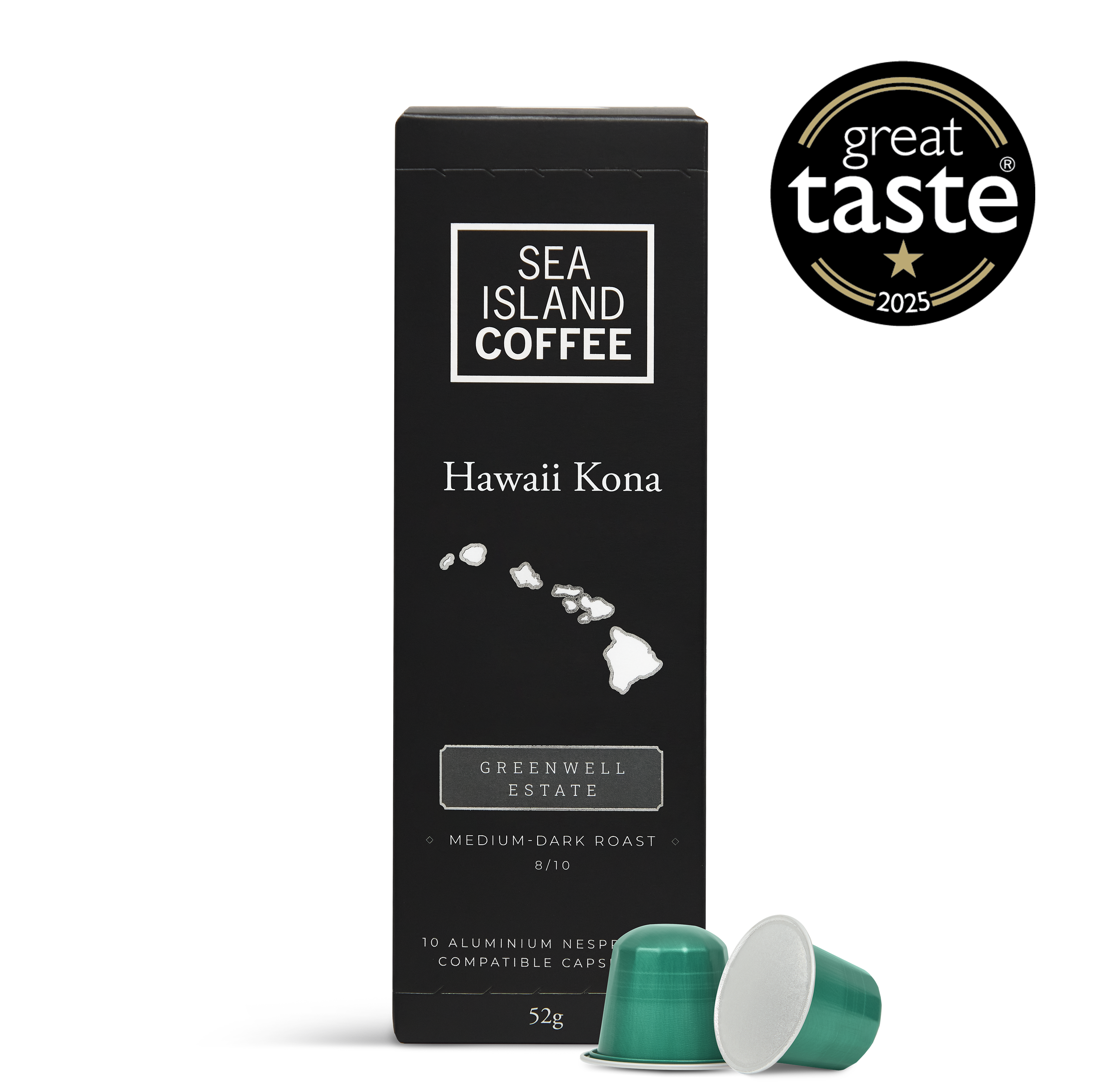 Sea Island Coffee Hawaii Kona single-origin coffee, one of the four origins in the Discovery Pod Collection