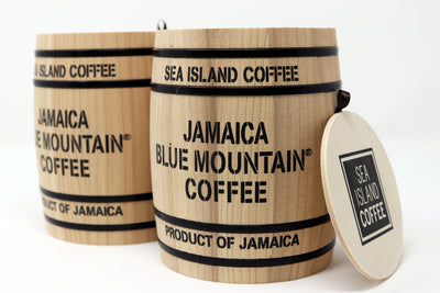 Two Jamaica Blue Mountain gift barrels
